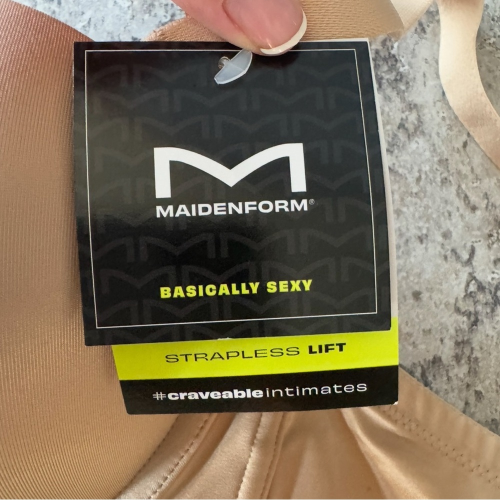 Maidenform Tan Bra with Adjustable Straps 38D NWT - Picture 3 of 4